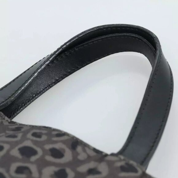 GUCCI Tote Bag Canvas Black Authentic - Picture 6 of 16